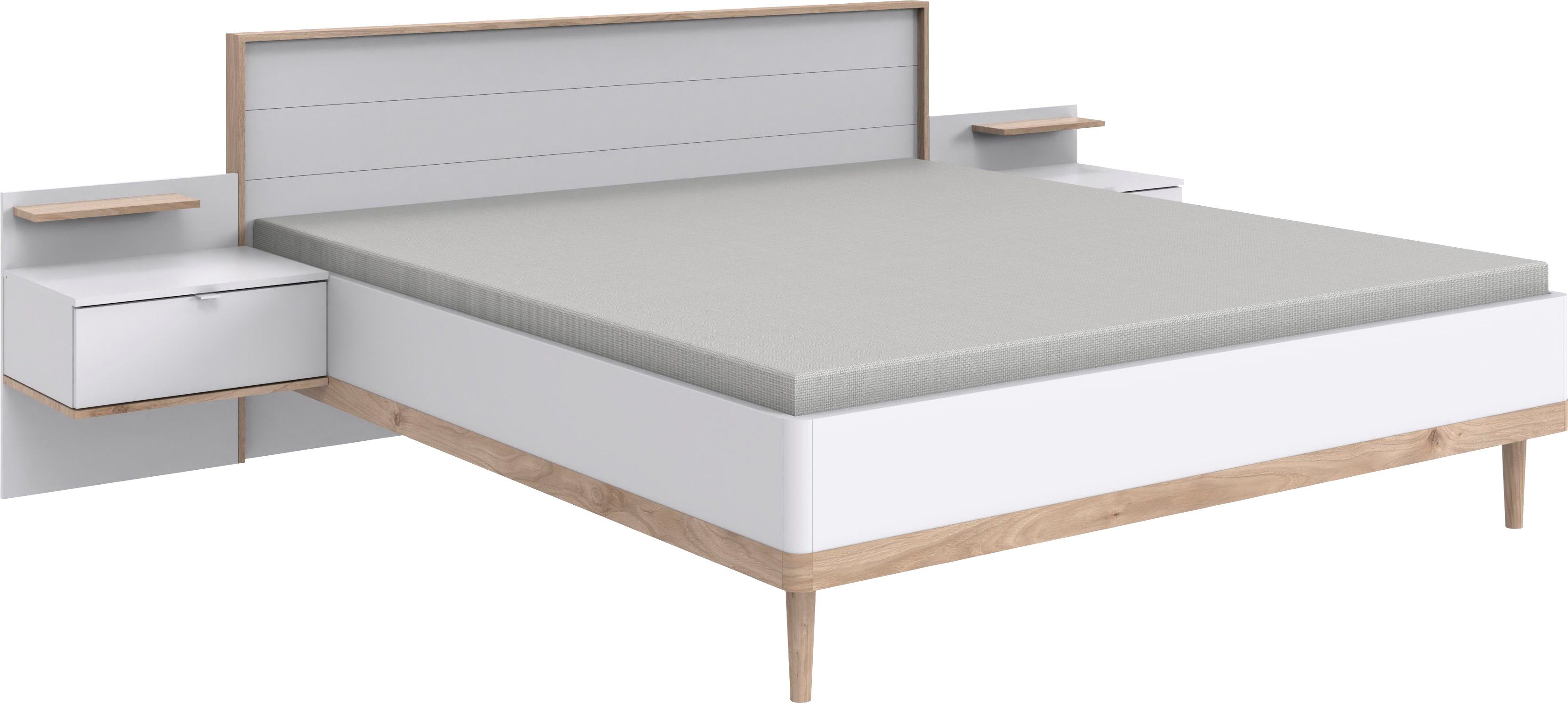 Fresh To Go Schlafzimmer-Set Skagen, (4-St), mit oder ohne gepolsterte Kopfteile