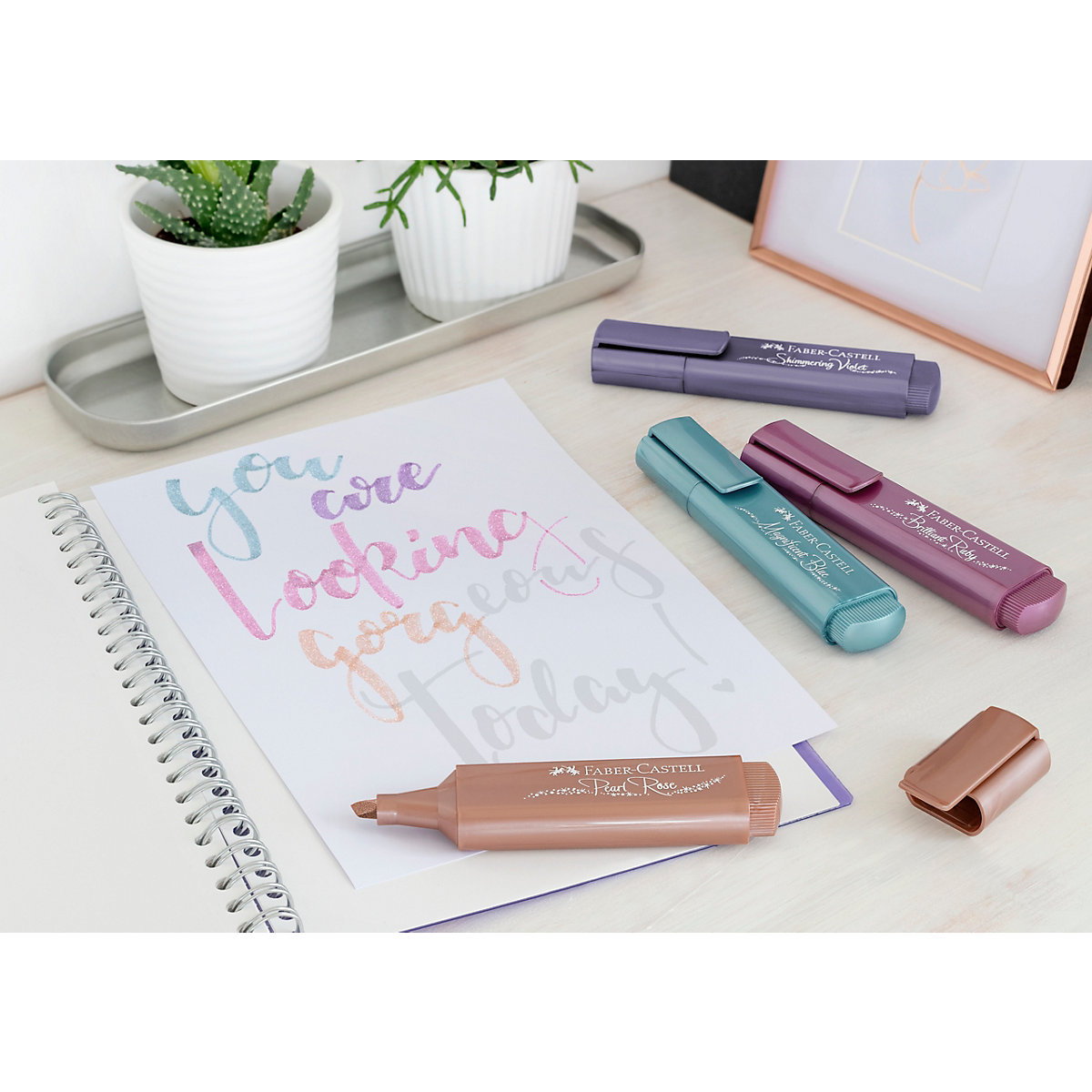 Textmarker Metallic, 8 Farben