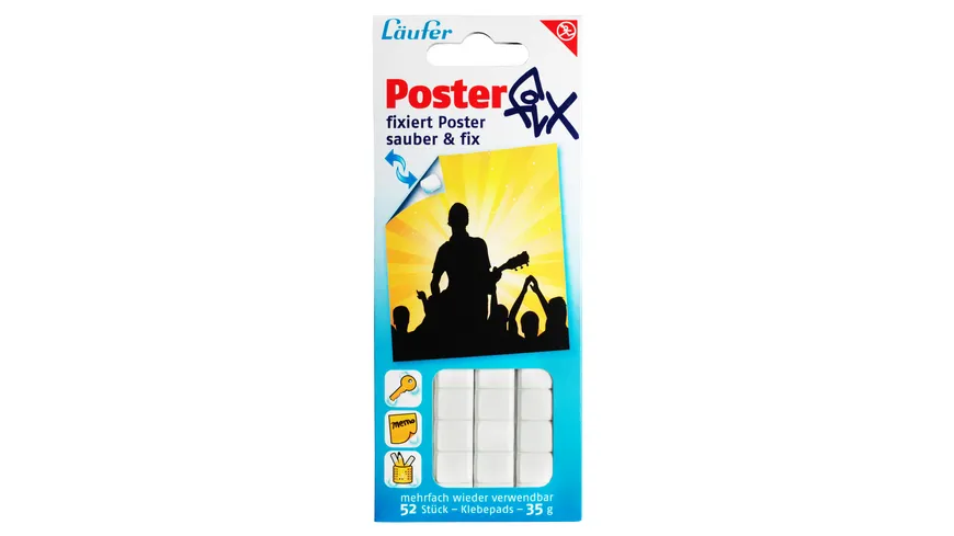 Läufer Posterfix Haftpunkte