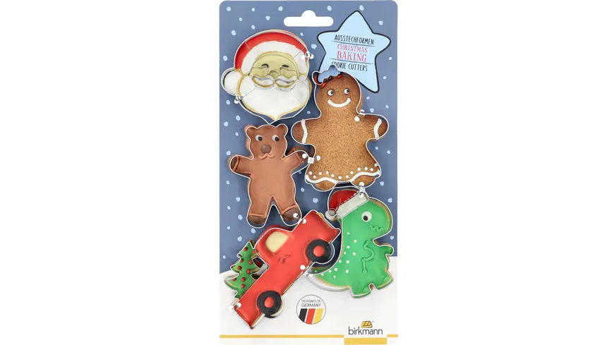 RBV BIRKMANN Ausstechformen Set Santa 5-tlg.