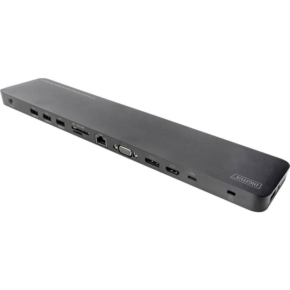 Digitus Laptop-Dockingstation 14″ Universal Notebook Docking Station, USB-C 3x, inkl. Ladefunktion