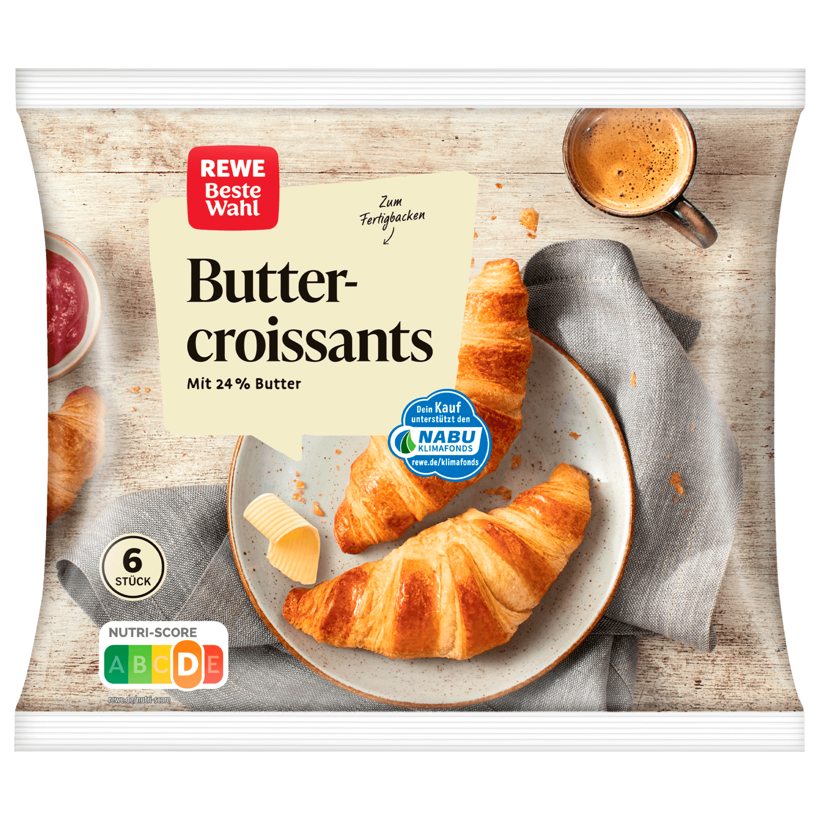 REWE Beste Wahl Buttercroissants 360g
