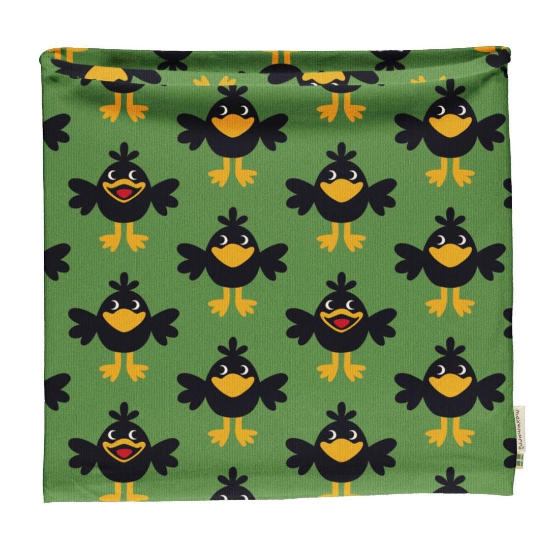 Maxomorra Multifunktionstuch Maxomorra Scarf Tube CROW, Schlauchschal mit Rabenprint aus Bio-Baumwolle