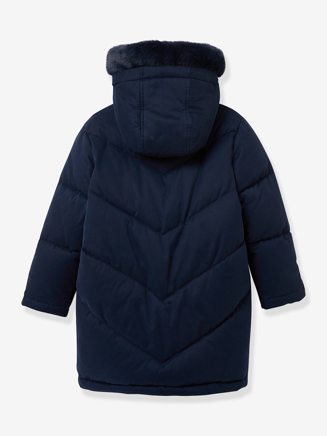 Doudoune longue Fille CYRILLUS marine