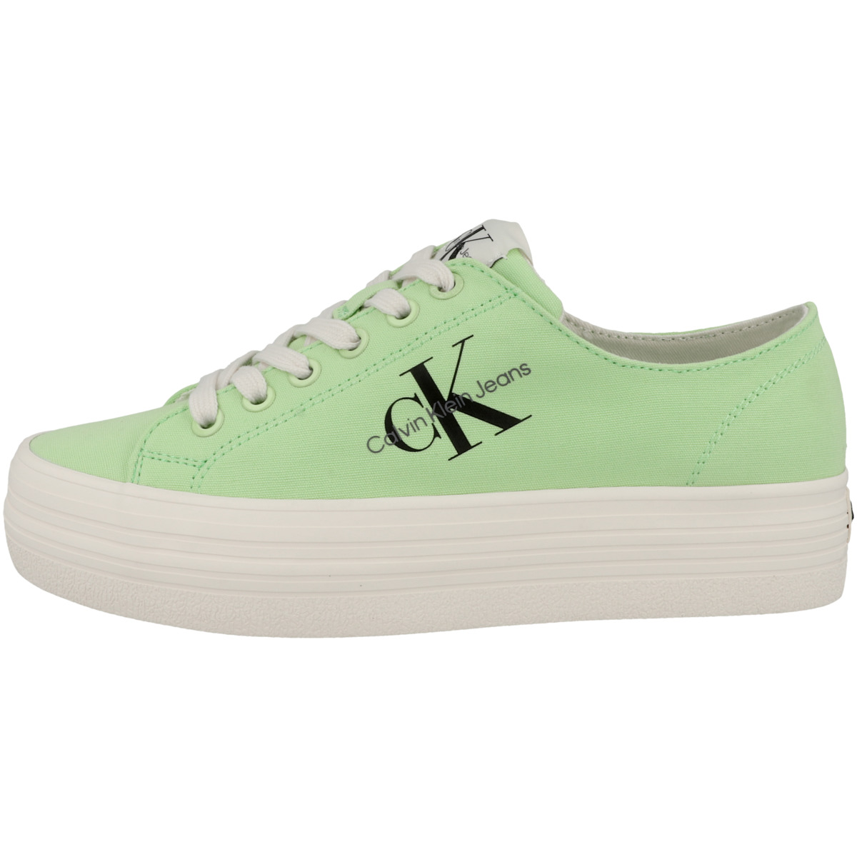 Calvin Klein Jeans Vulcanized Flatform Essential Mono Sneaker Low gruen