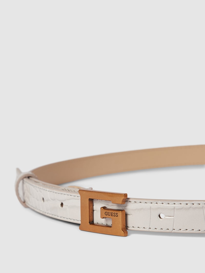 Gürtel in Leder-Optik in stein