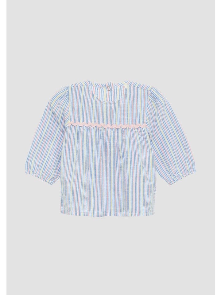 s.Oliver Bluse langarm in Blau-mehrfarbig günstig kaufen