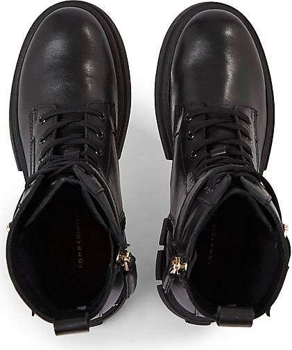 TOMMY HILFIGER Damen Schnürstiefeletten COOL FEMININE BIKERBOOT