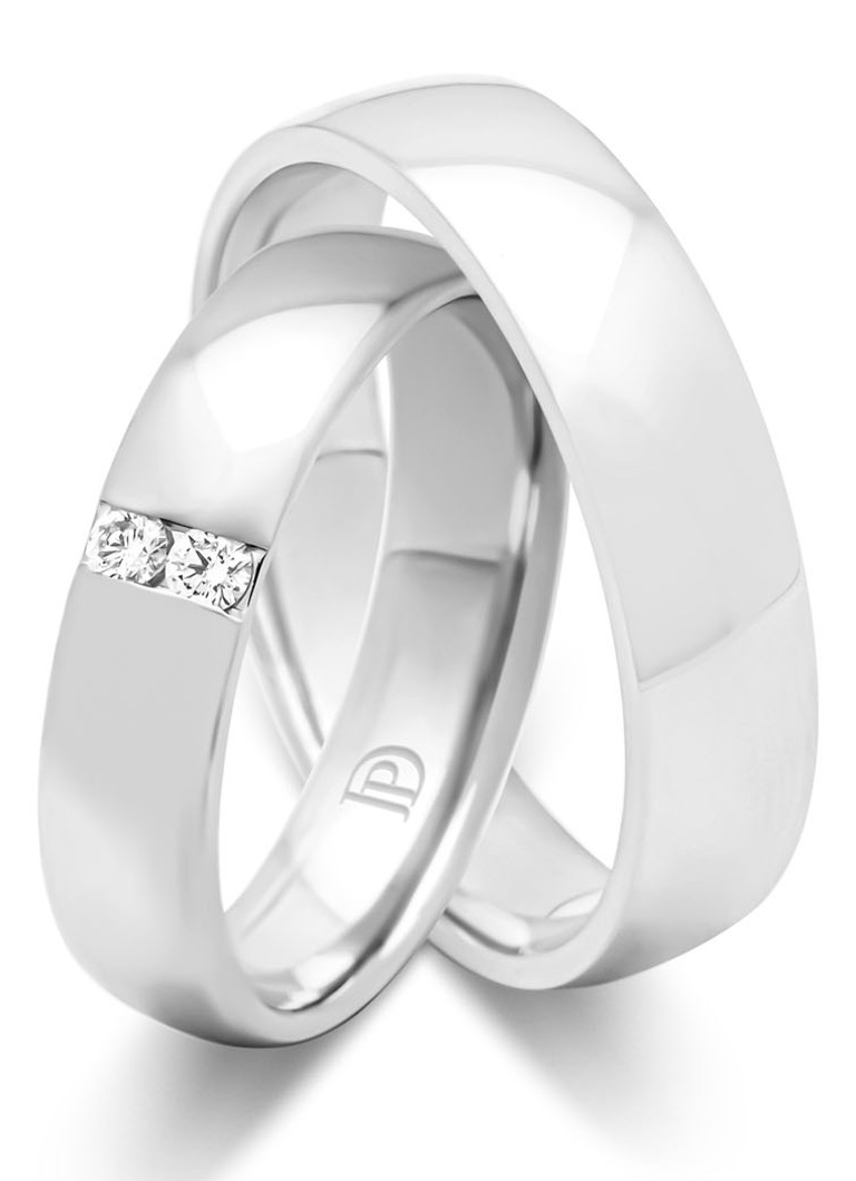 Diamond Point  Witgouden ring Wedding