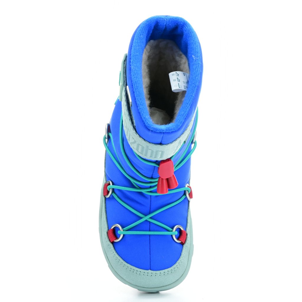 Affenzahn Schneestiefel Vegan Snowy Hai Blau Winterbarfußschuhe