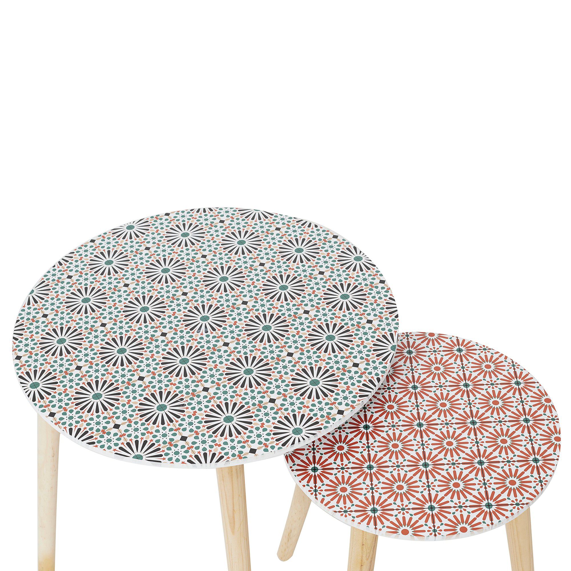 Tables gigognes motifs mosaïque