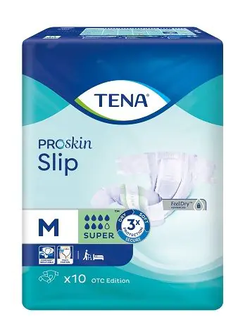 „Tena Slip ProSkin Super“ sauskelnės suaugusiems, 73–122 cm, vidutinio dydžio