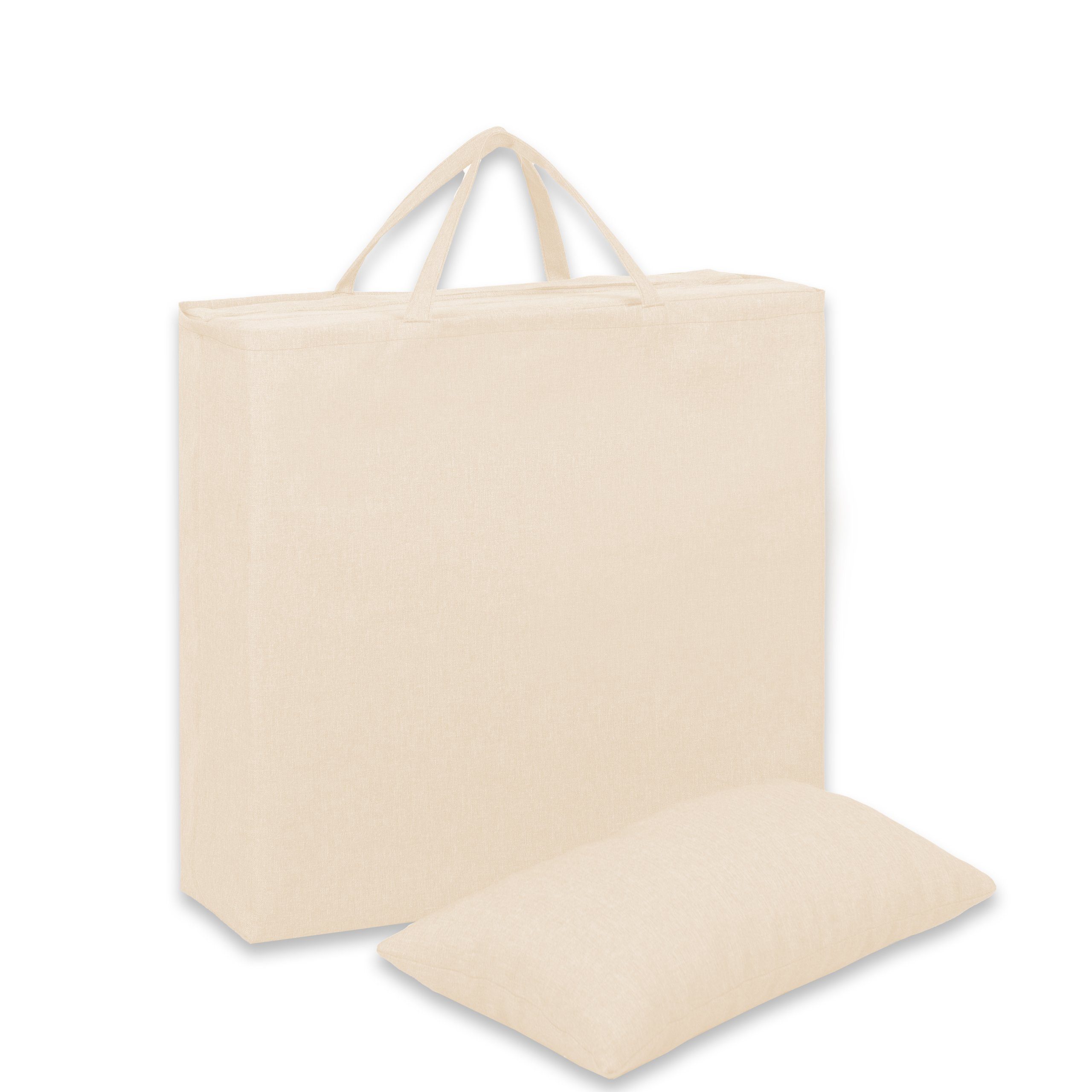 Klappmatratze Klappmatratze (Matratze 195x65x5+Tasche+Deko Kissen 55x30), FAVRE, (Set)