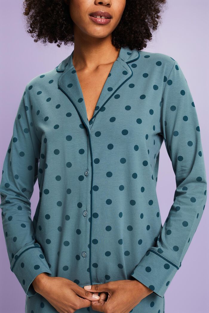 Langes Pyjama-Set aus Jersey