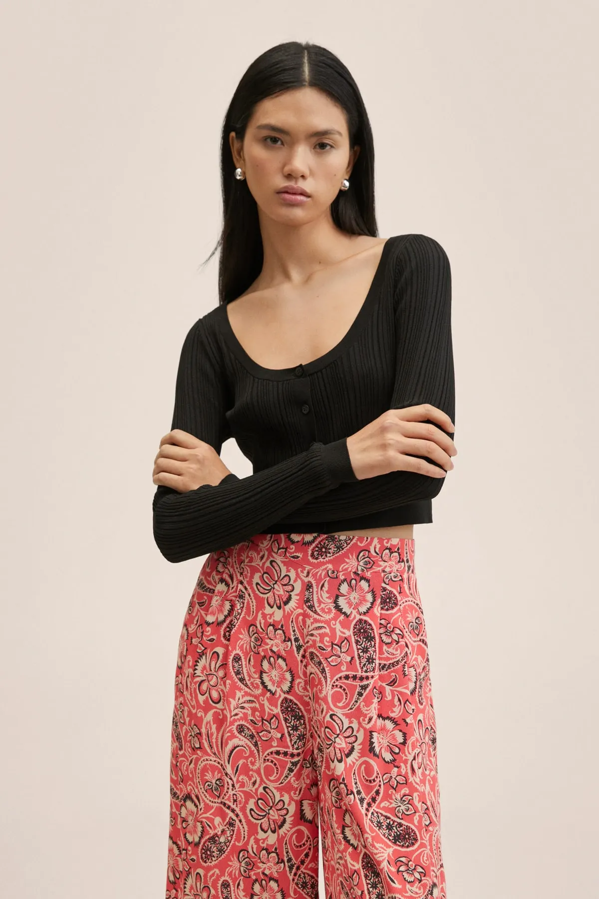 MANGO  Rote Damenhose 27008633
