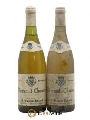 Meursault 1er Cru Charmes Domaine Buisson Battault 1989 - Lot de 2 Bouteilles