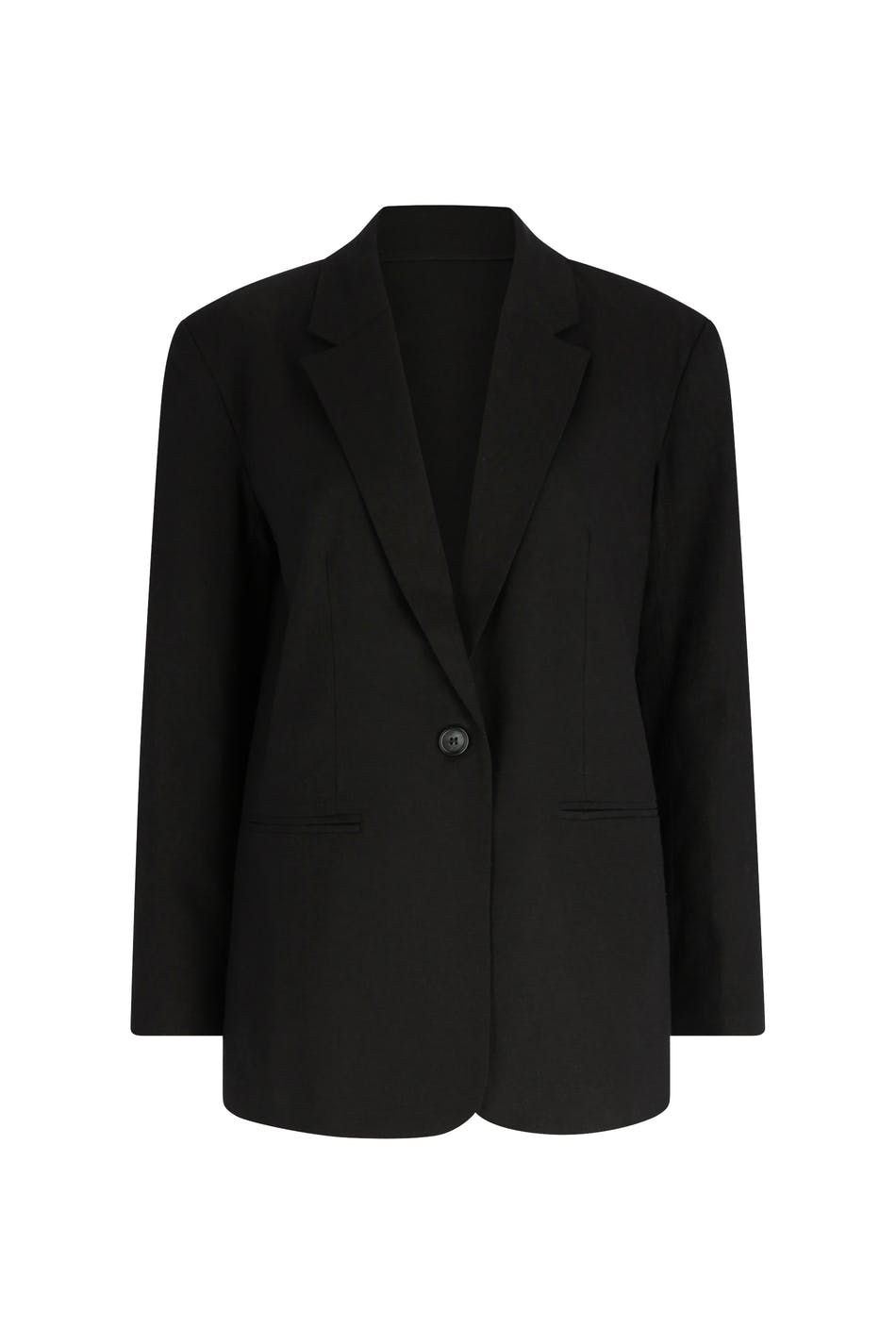 Linen blend blazer