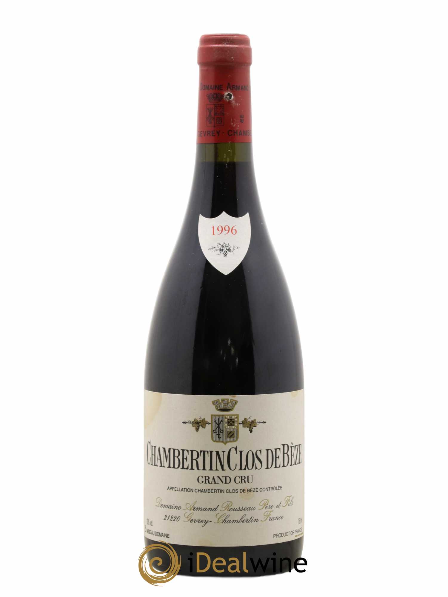 Chambertin Clos de Bèze Grand Cru Armand Rousseau (Domaine)  1996 - Lot de 1 Bouteille