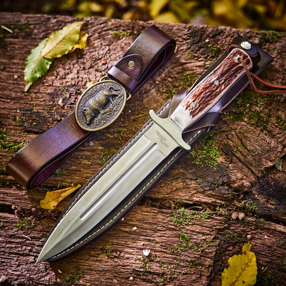 Parforce Messer & Gürtel Hatz-Watz Boar Hunter voller Flacherl