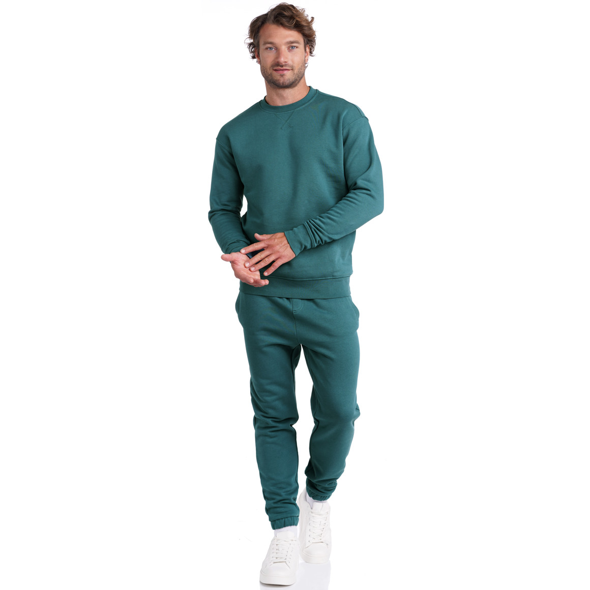 Herren Sweatshirt mit Rundhalsausschnitt