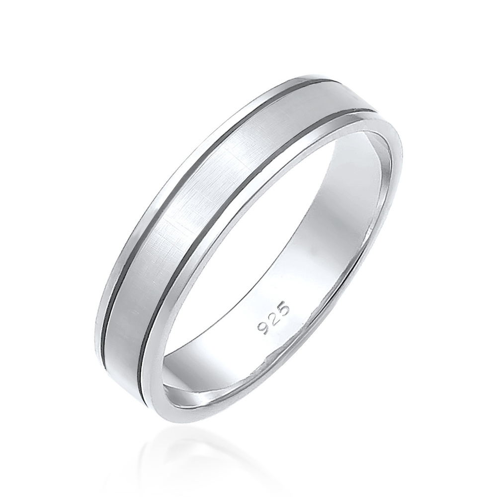 Elli PREMIUM Elli PREMIUM Bague Femmes Bande Couple Mariage en Argent Sterling 925 Bague