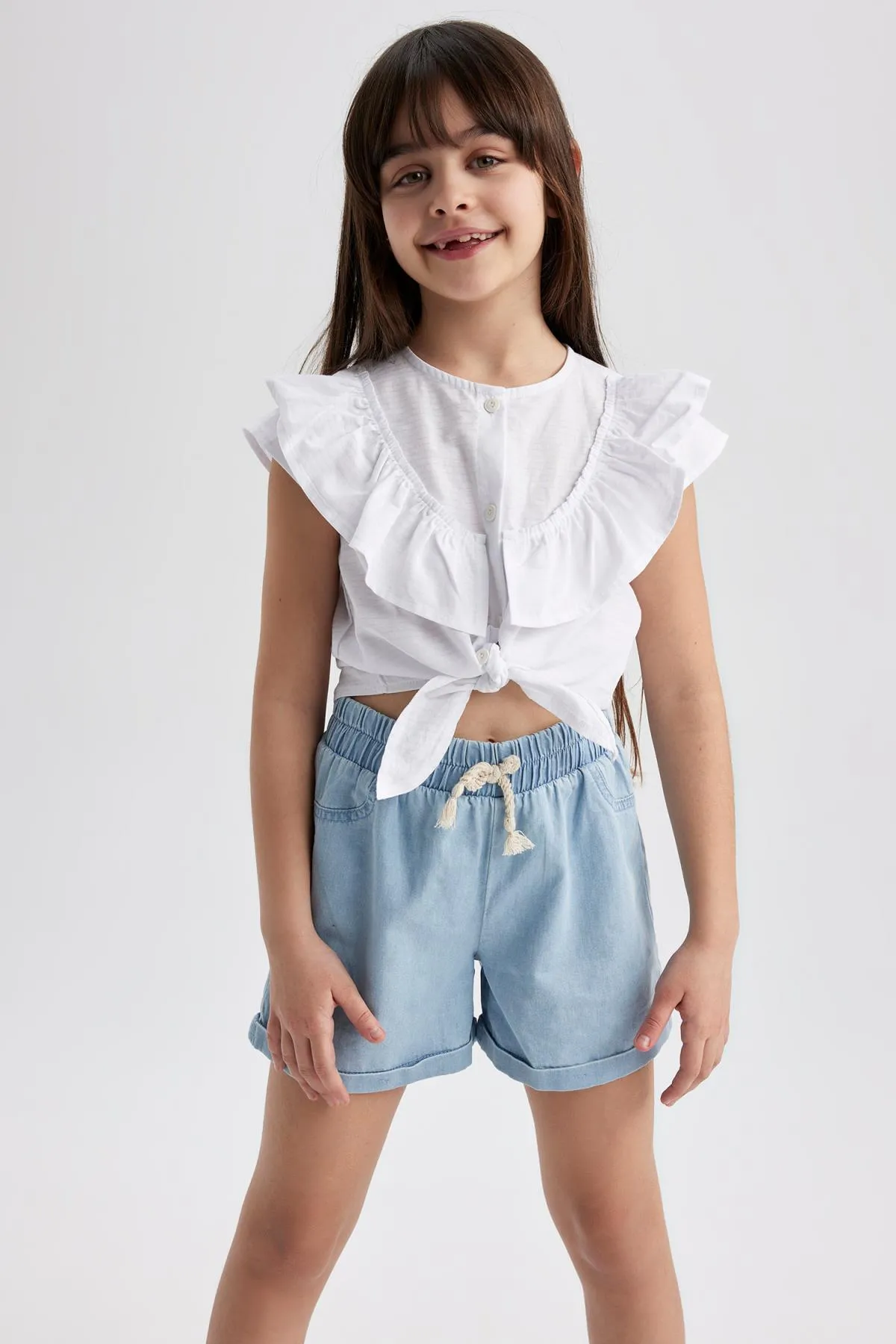 DeFacto  Jeansshorts mit flexibler Taille für Mädchen T3311a623hs
