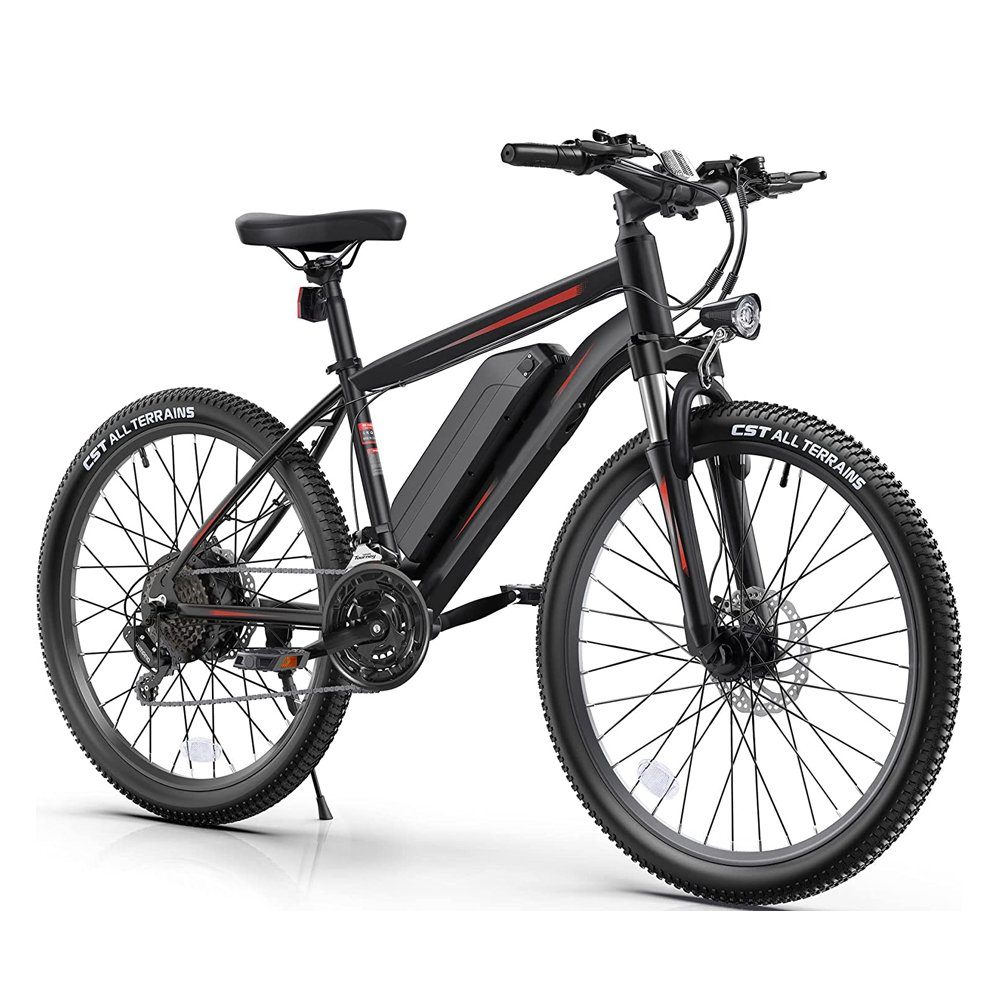 A Ade E-Bike 26-Zoll Pedelec Elektrisches Fahrrad mit Aluminiumrahmen, 7 Gang SHIMANO Schaltwerk, Automatikschaltung, 350W Heckmotor, Akku Li-lon 36V10.4Ah /374.4wh
