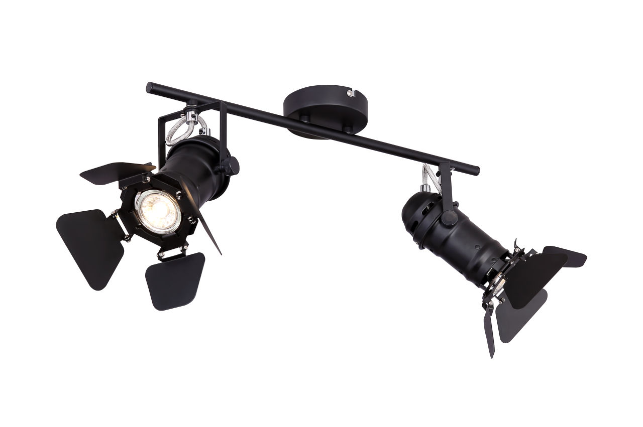 Globo Lighting - EGON - Strahler Metall schwarz, 2x GU10