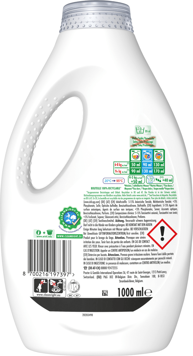 Vollwaschmittel flüssig Baby, 20 Wl
