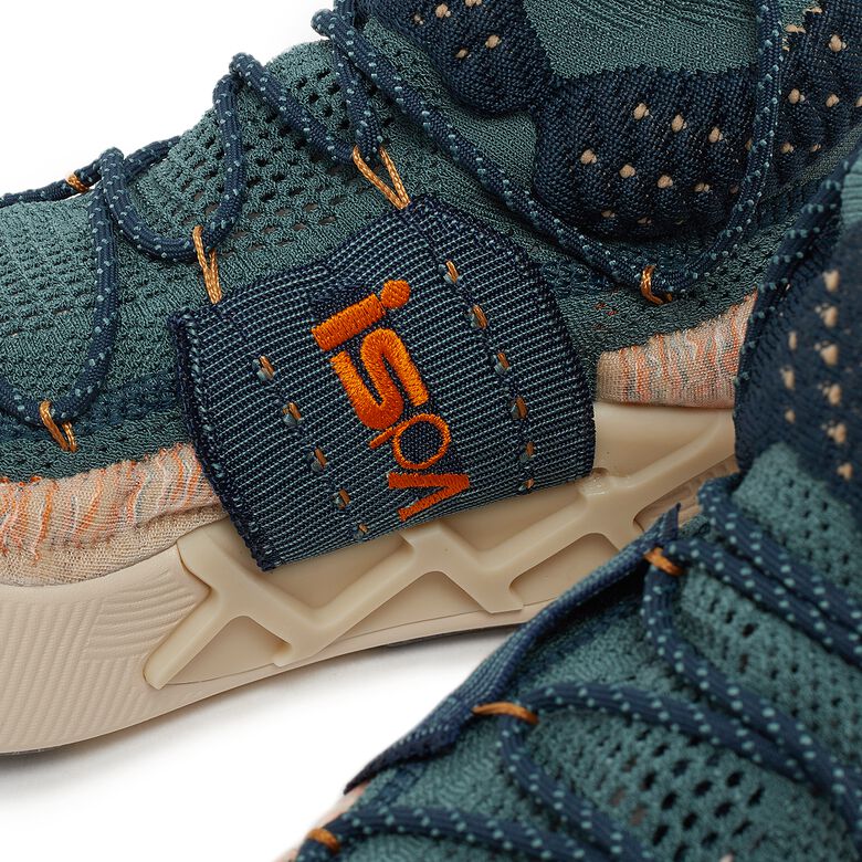 NIKE Ispa Sense Flyknit mineral slate/magma orange-rattan