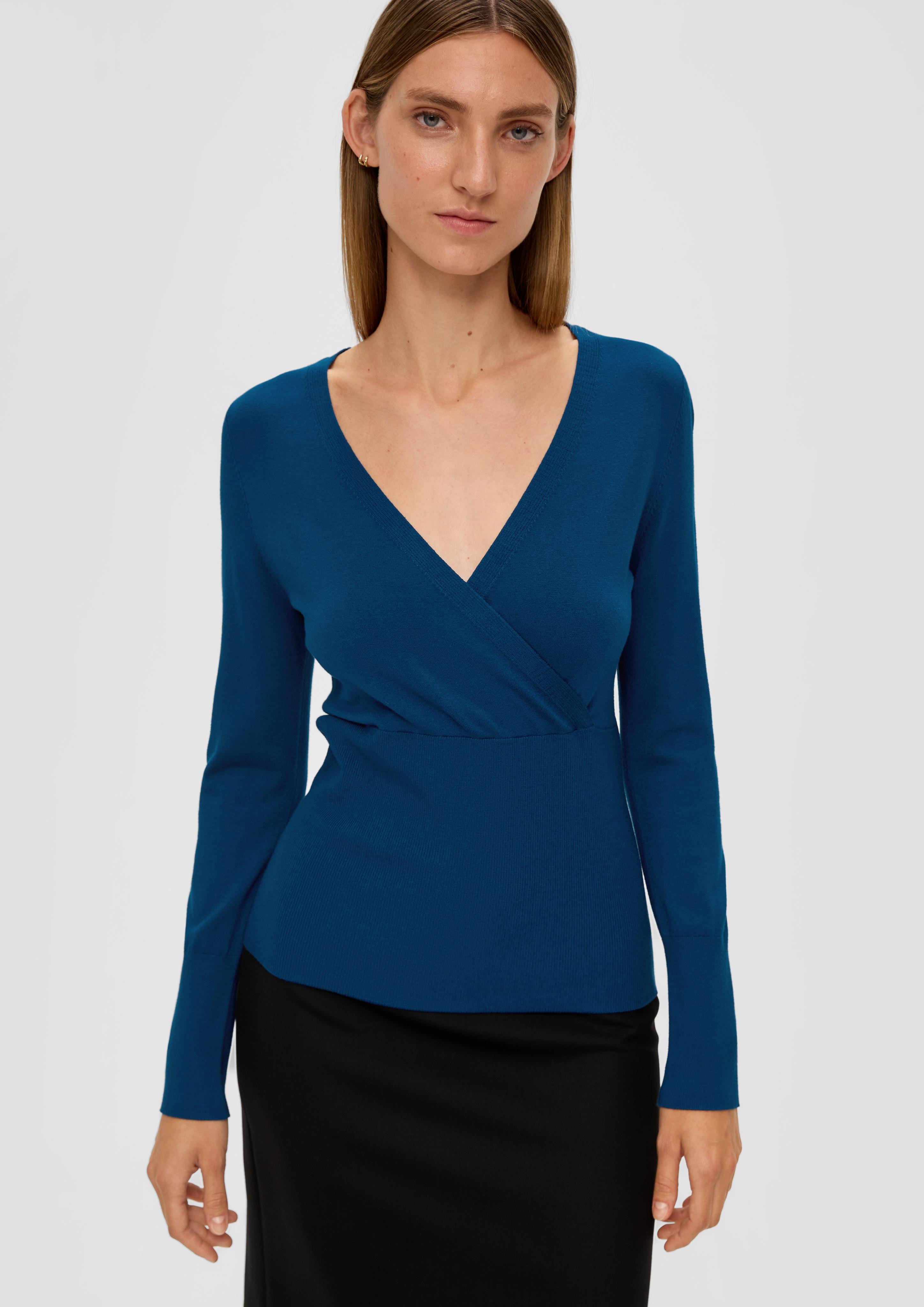 Pullover in Wickeloptik  2138080-6495