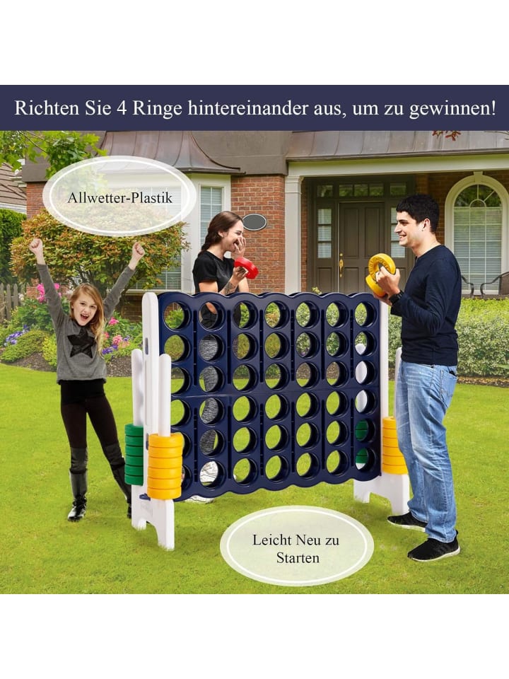 COSTWAY Vier-Gewinnt Spiel in Grau günstig kaufen 120 cm