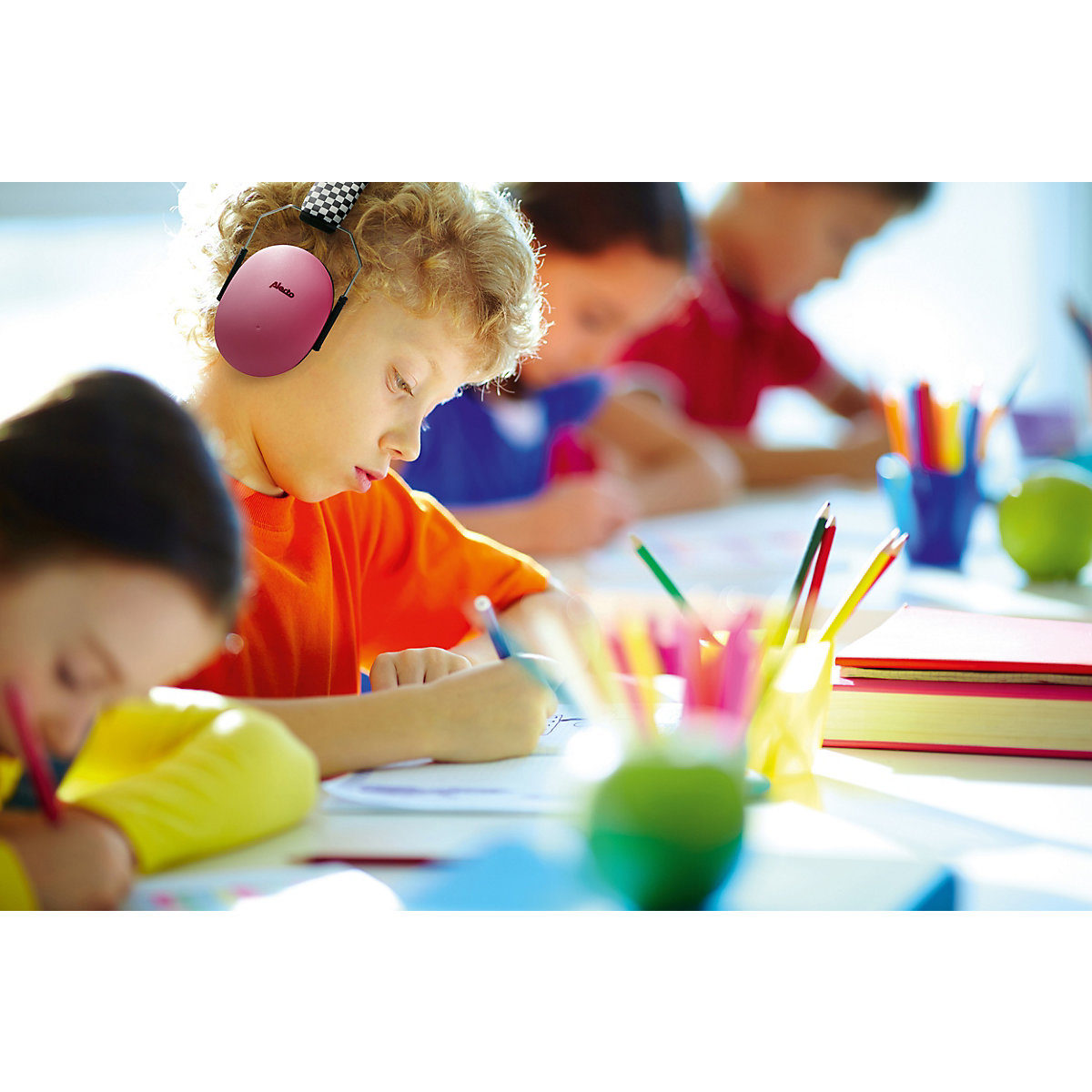 BV-71RE - Gehörschutz für Kinder, rosa/schwarz