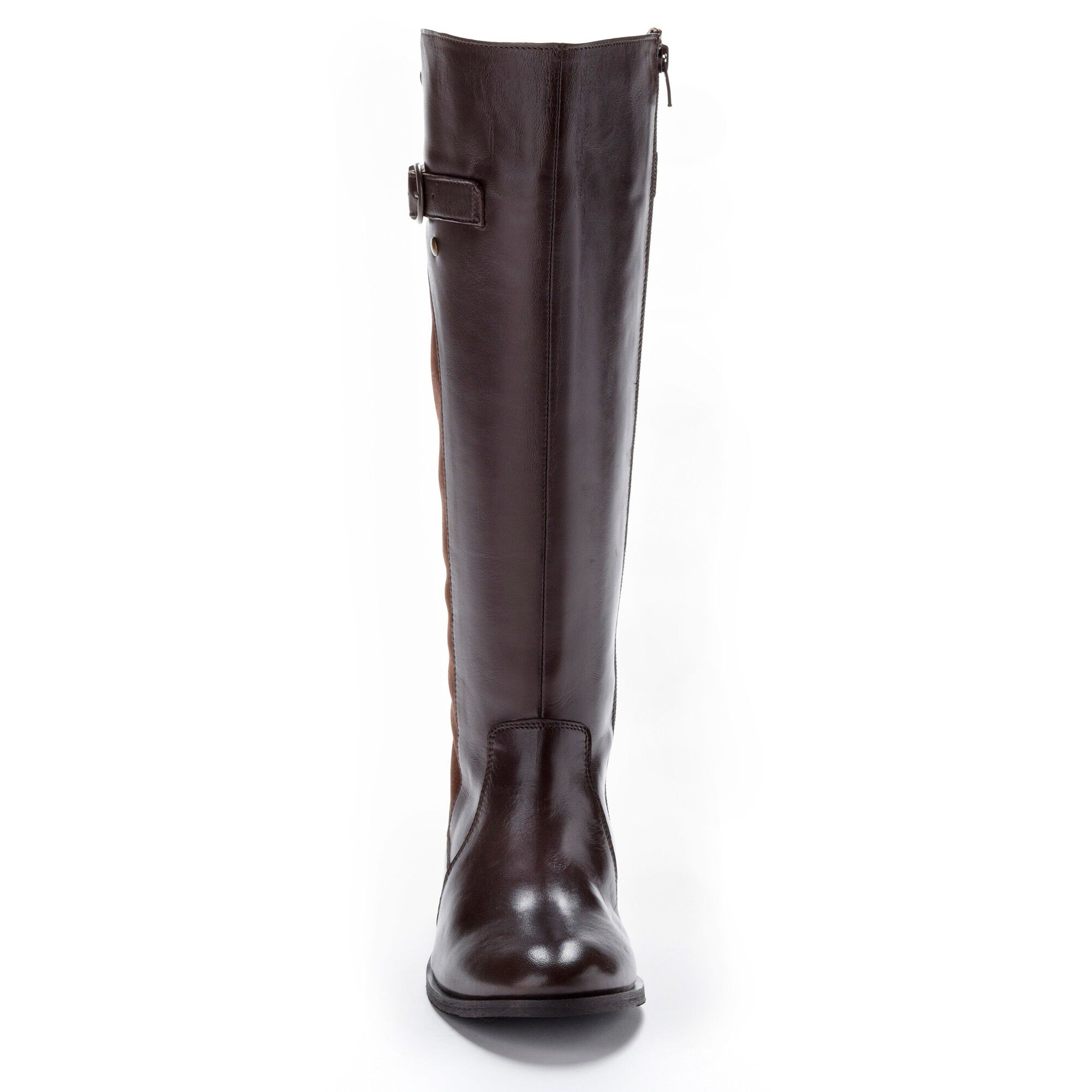 Bottes cavalières cuir mollets réglables