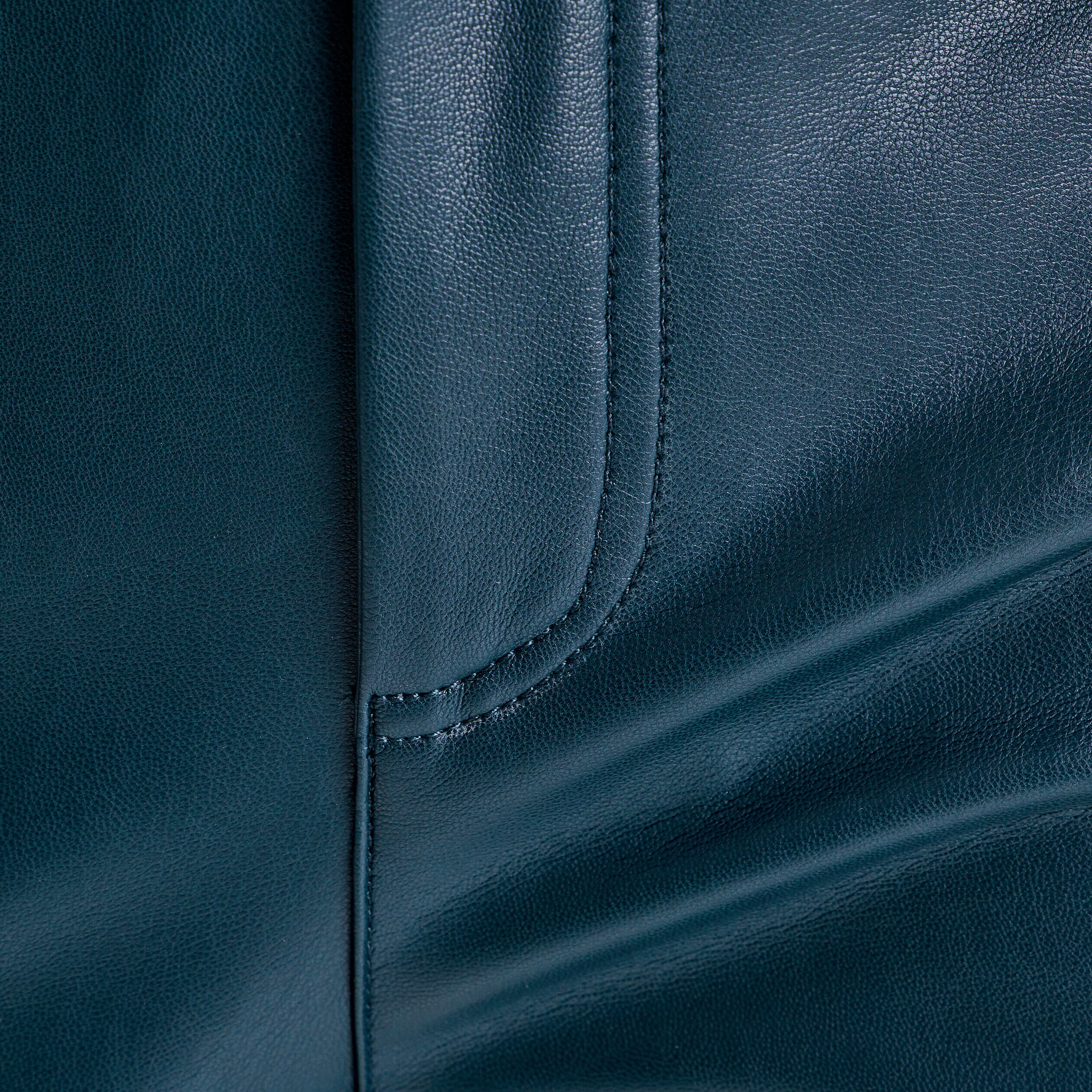 Pantalon flare simili cuir vert foncé femme | Cache Cache