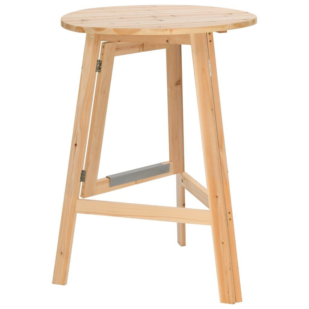 vidaXL Klapptisch Klappbarer Bartisch 78 cm Tannenholz