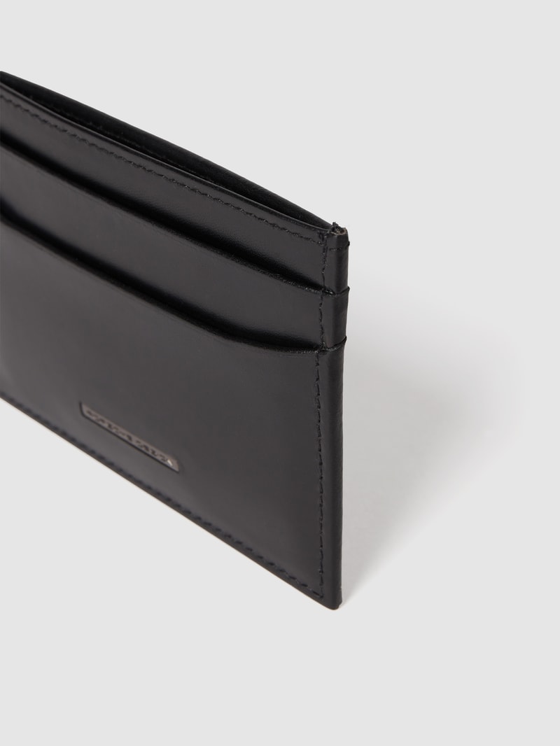 Kartenetui aus Leder in schwarz