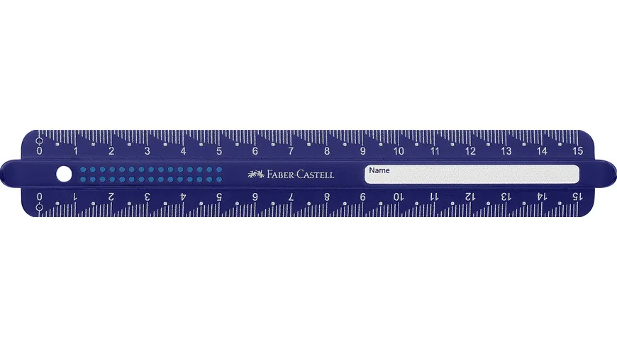 FABER-CASTELL Lineal Dots 15cm sortiert