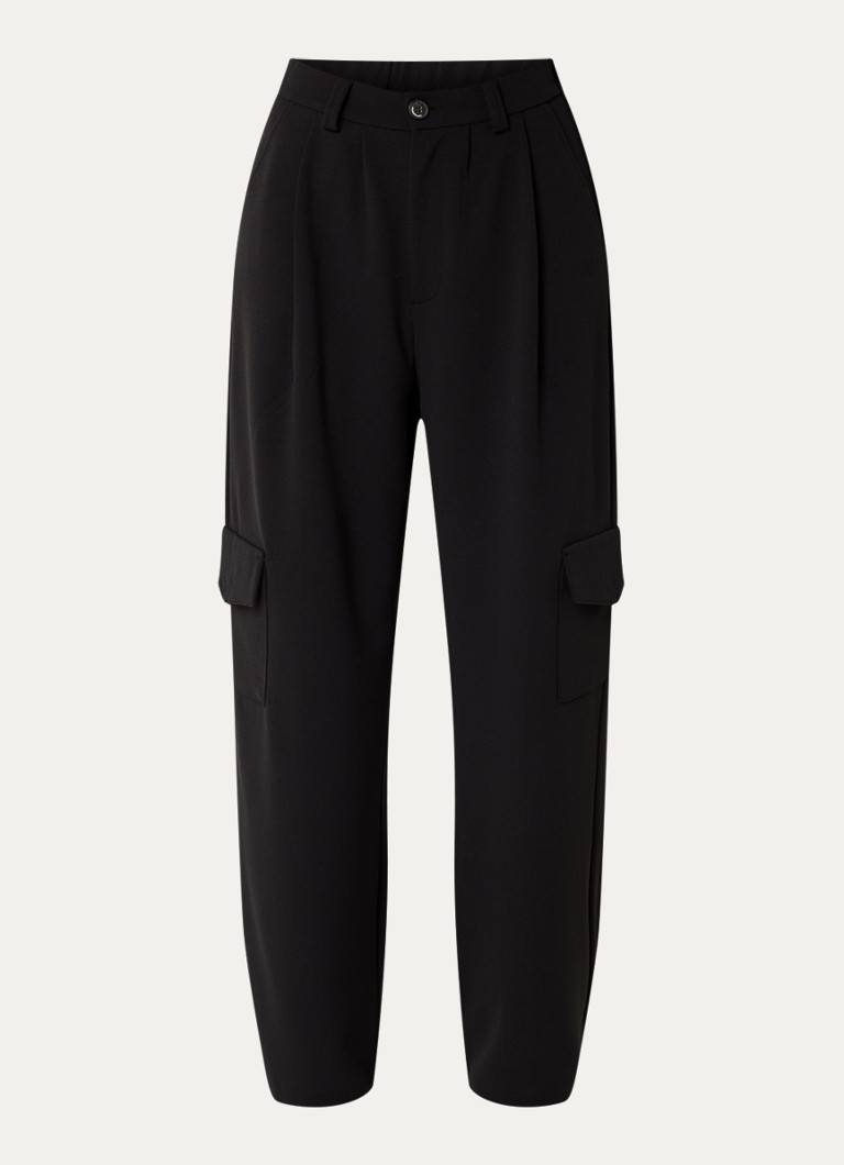 10DAYS High waist loose fit trousers with flap pockets