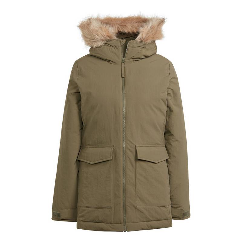 adidas Hooded Fur Parka Softshelljacke Damen