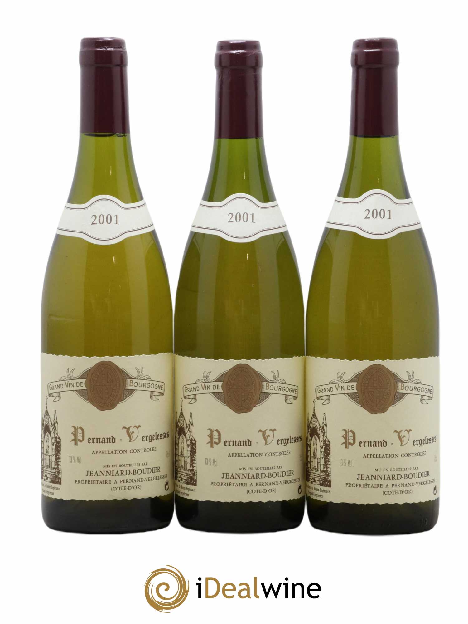 Pernand-Vergelesses Domaine Jeanniard Boudier 2001 - Lot de 6 Bouteilles