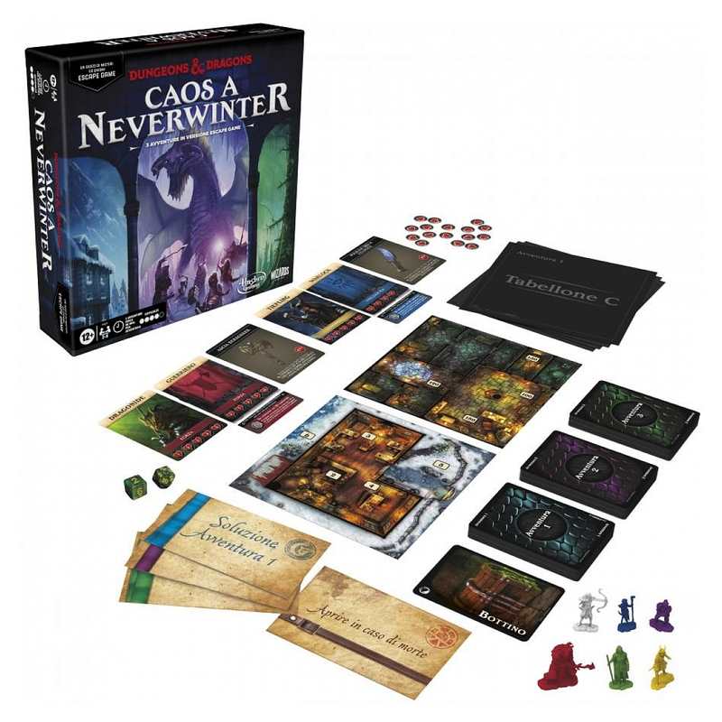 Dungeons et dragons : chaos à padhiver, jeu d'enquête Hasbro