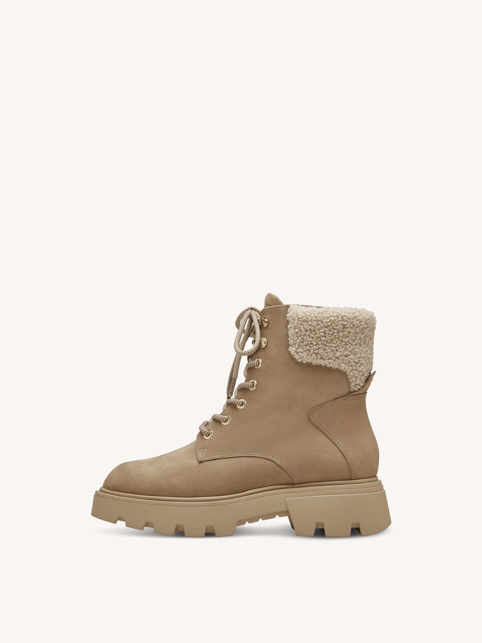 Bottine en cuir - marron doublure chaude