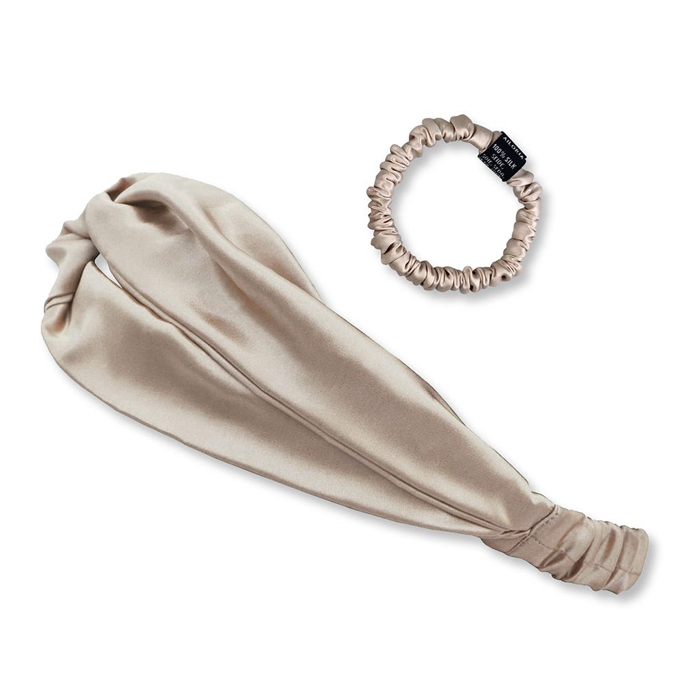 Ailoria Headband und Scrunchie S Beige
