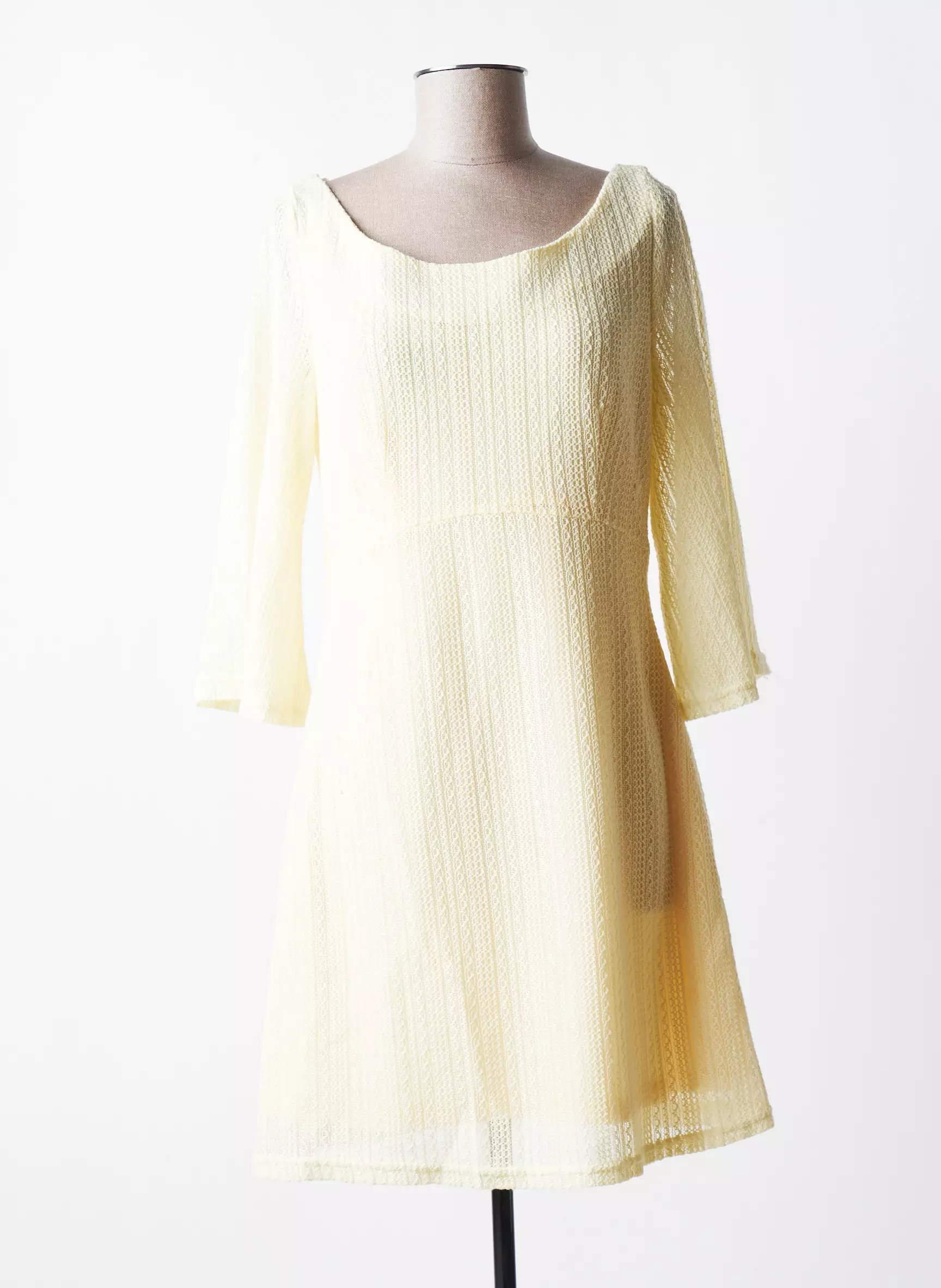 Molly Bracken Robes Pulls Femme couleur jaune