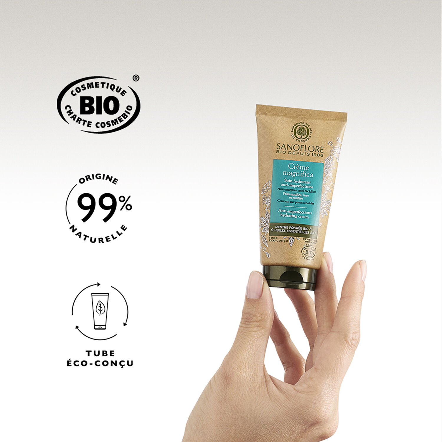 Sanoflore Crème Magnifica Crème hydratante visage anti-imperfections 50 ml