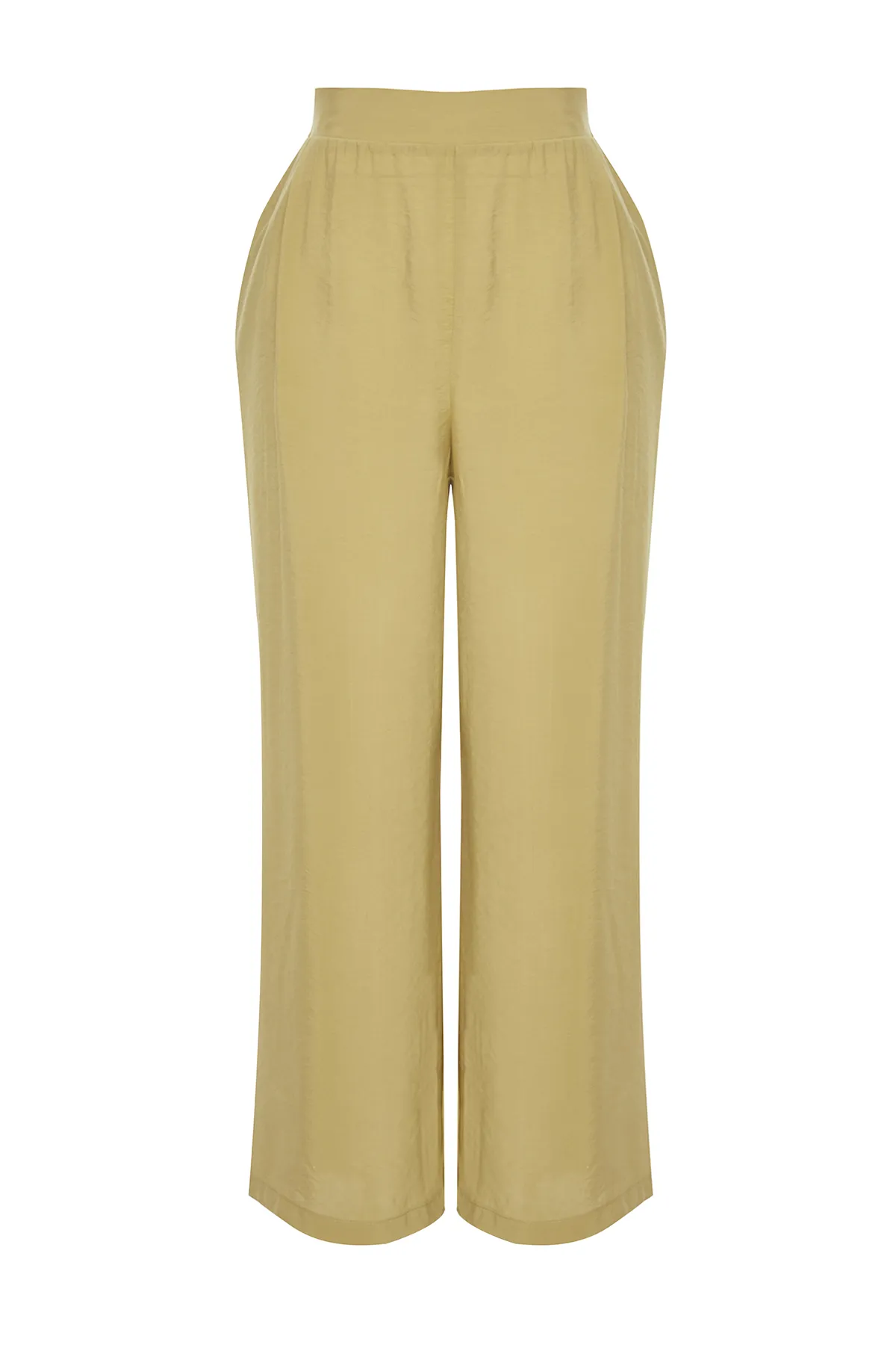 Trendyol Curve  Ölgrüne Webhose mit weitem Bein TBBSS24AR00011