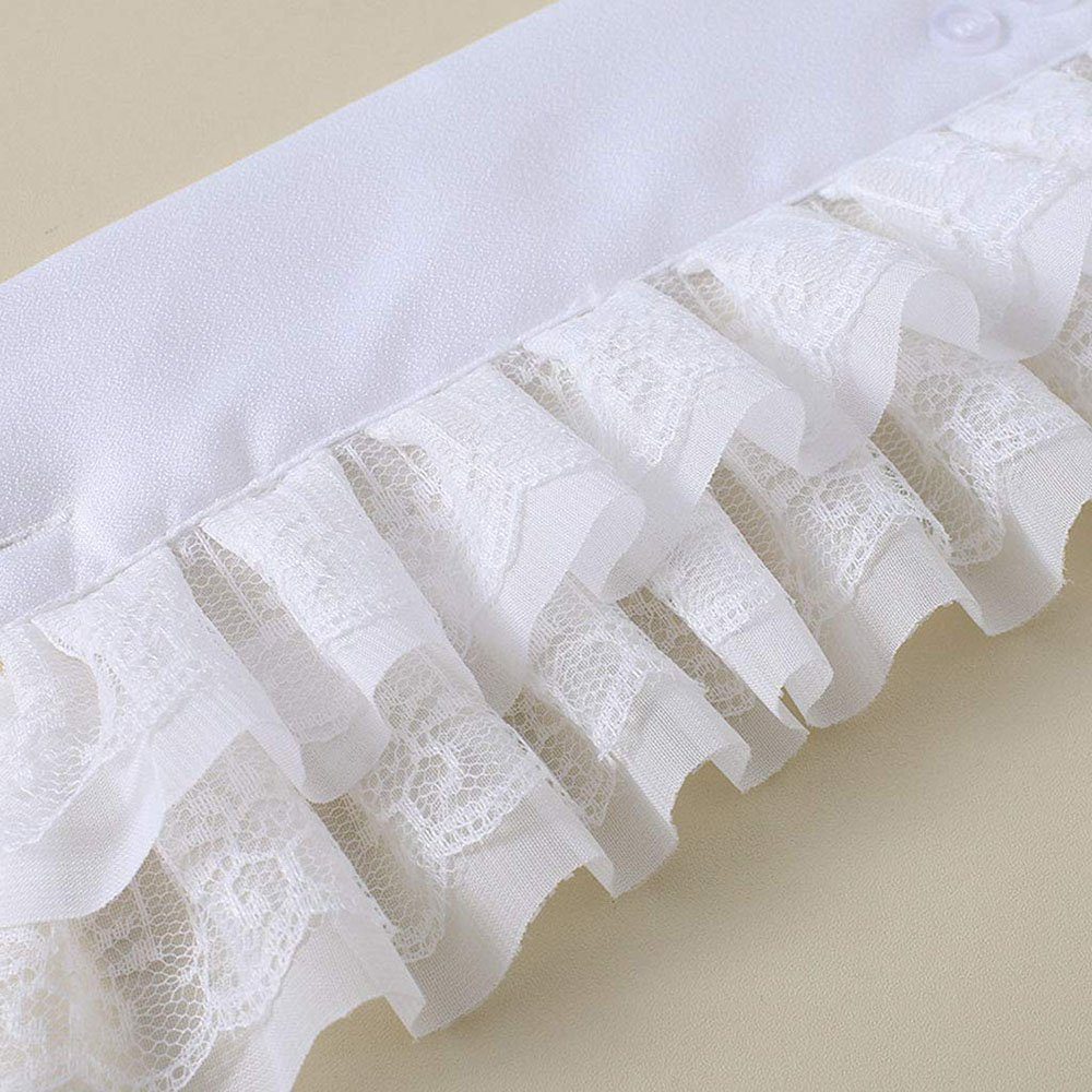 Sarfly Armstulpen Women Sweet Fake Sleeves Double Layer Ruffles (1-St)