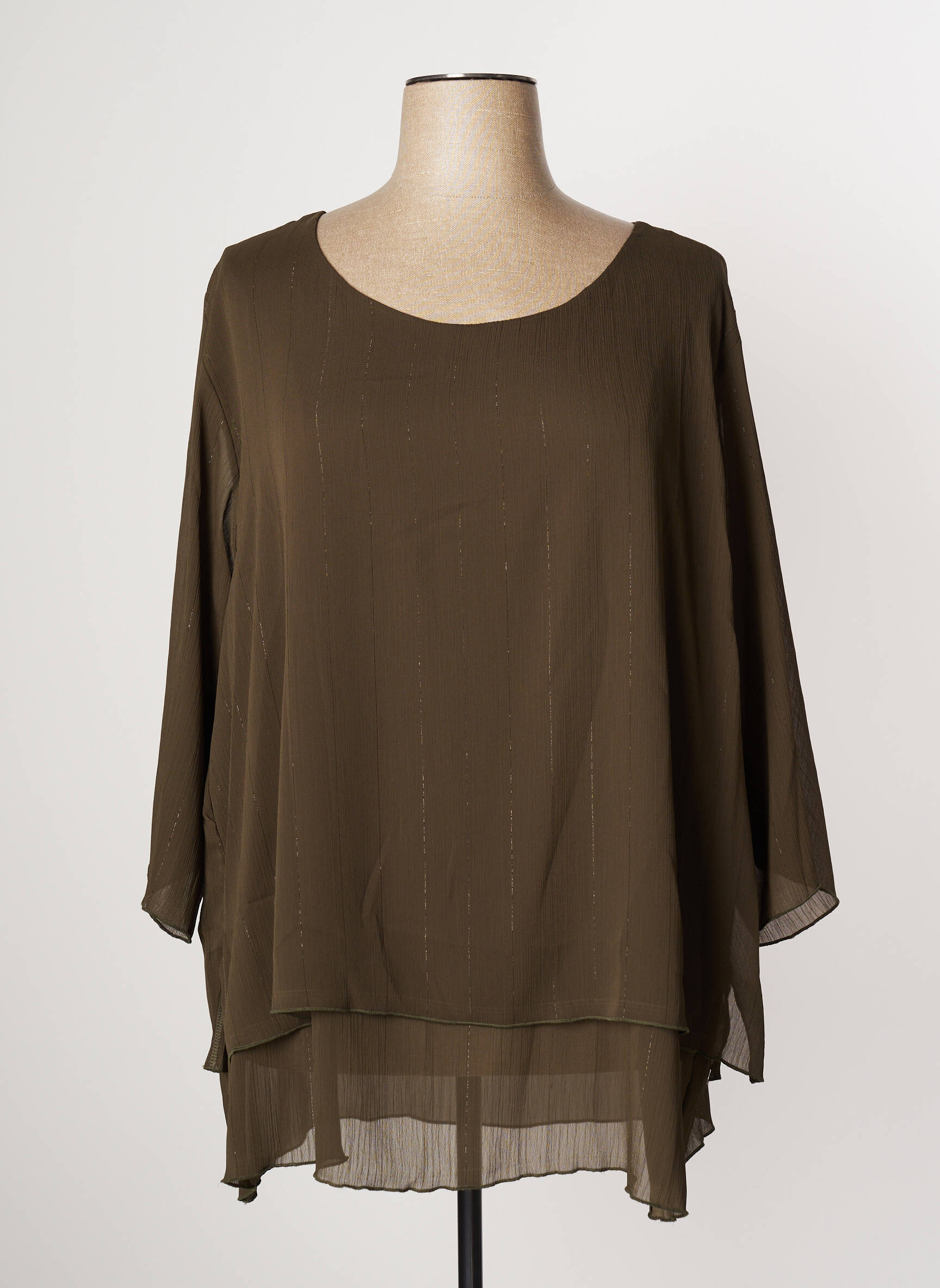 Mutiples Tuniquemanchelongue Femme couleur vert