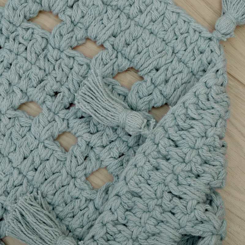 Tapis crochet 120cm NILA